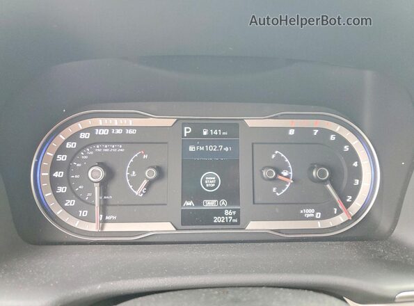 5NMJB3AE4PH243623 2023 HYUNDAI TUCSON Silver Вид щитка приладів