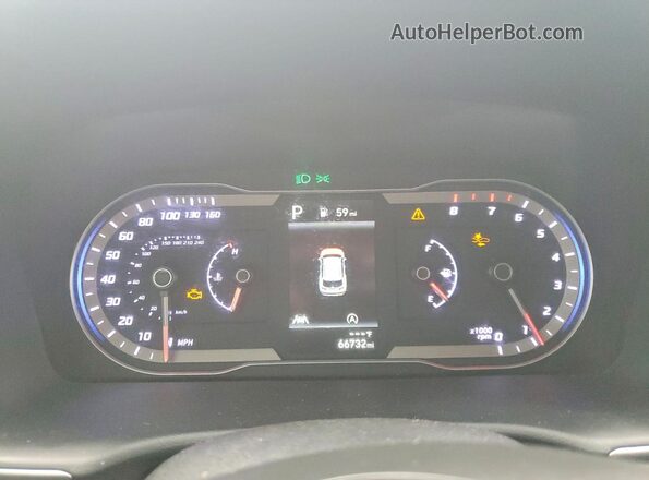 5NMJB3AE5PH231903 2023 HYUNDAI TUCSON Gray ხელსაწყოთა პანელის ხედი