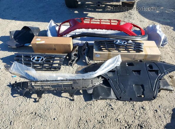 5NMJB3AEXNH069408 2022 HYUNDAI TUCSON Red Вид наклейки з VIN-кодом
