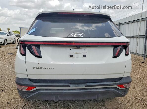 5NMJB3AEXNH105890 2022 HYUNDAI TUCSON White უკანა ხედი
