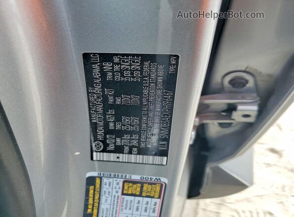 5NMJB3AEXPH196467 2023 HYUNDAI TUCSON Gray Vista de la etiqueta del VIN