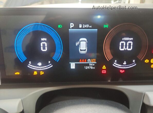5NMJB3DE3TH632744 2026 HYUNDAI TUCSON Blue Вид щитка приладів