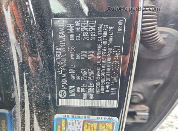 5NMJB3DE8SH446390 2025 HYUNDAI TUCSON Black სალონის 360-გრადუსიანი ხედი