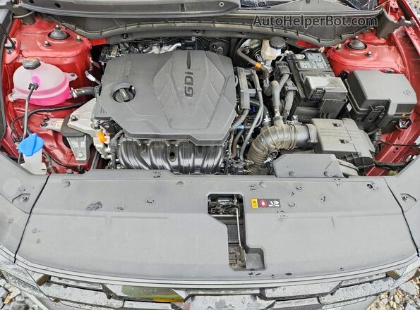 5NMJB3DEXSH447346 2025 HYUNDAI TUCSON Red ძრავის განყოფილების ხედი