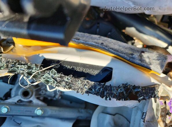 5NMJB3DEXSH508016 2025 HYUNDAI TUCSON Белый Вид наклейки с VIN-кодом
