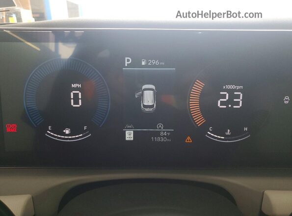 5NMJB3DEXTH658693 2026 HYUNDAI TUCSON Gray ხელსაწყოთა პანელის ხედი