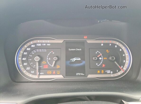 5NMJBCAE1NH043473 2022 HYUNDAI TUCSON Red Вид щитка приладів