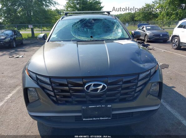 5NMJBCAE1NH144240 2022 HYUNDAI TUCSON Gray Սարքավորումների վահանակի տեսք