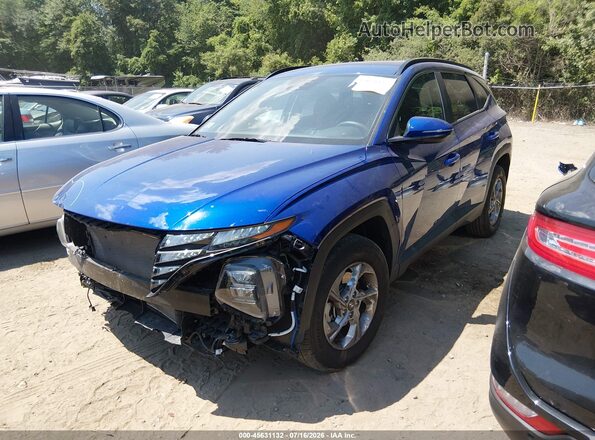 5NMJBCAE2NH145509 2022 HYUNDAI TUCSON Blue Vista tres cuartos delantera izquierda