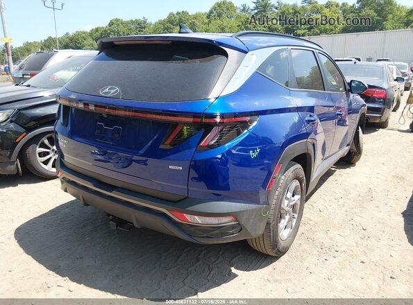5NMJBCAE2NH145509 2022 HYUNDAI TUCSON Blue Trasero derecho