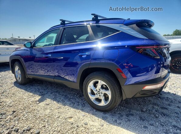 5NMJBCAE3NH057147 2022 HYUNDAI TUCSON Blue Trasero izquierdo