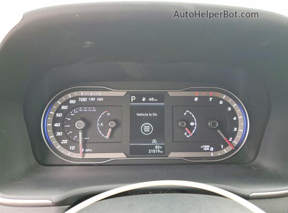 5NMJBCAE3NH082548 2022 HYUNDAI TUCSON Silver Widok zestawu wskaźników