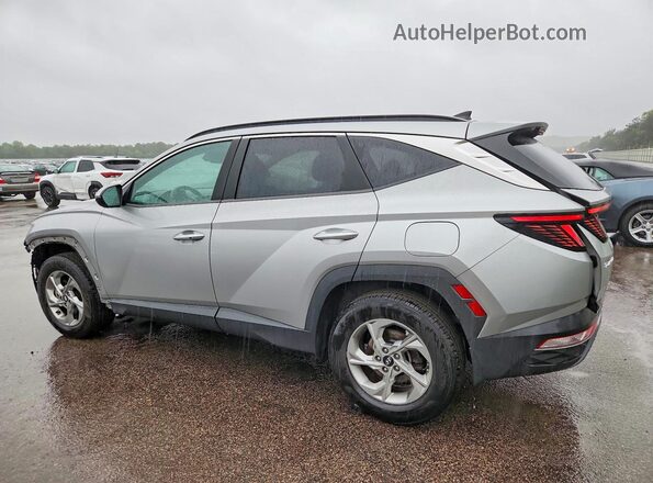 5NMJBCAE4NH032399 2022 HYUNDAI TUCSON Silver Trasero izquierdo