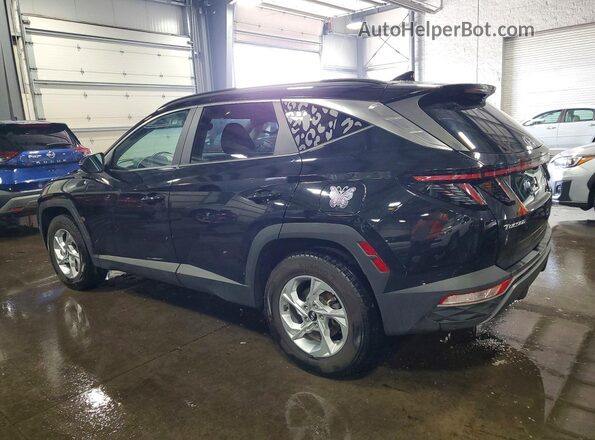 5NMJBCAE4NH158956 2022 HYUNDAI TUCSON Black უკანა მარცხენა