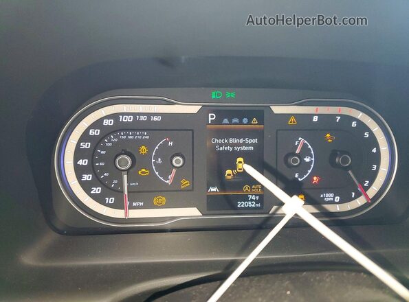 5NMJBCAE4PH256341 2023 HYUNDAI TUCSON Silver Vista del cuadro de instrumentos