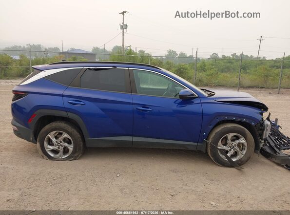 5NMJBCAE5NH044836 2022 HYUNDAI TUCSON Blue Rear interior view