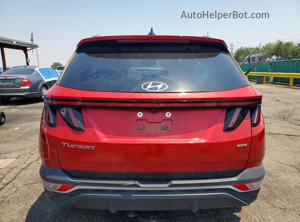 5NMJBCAE7NH098638 2022 HYUNDAI TUCSON Maroon Widok z tyłu