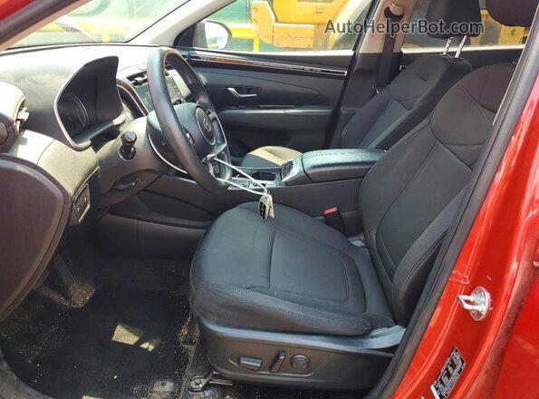 5NMJBCAE7NH098638 2022 HYUNDAI TUCSON Maroon Widok wnętrza z przodu