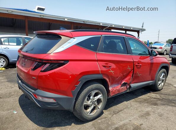 5NMJBCAE7NH098638 2022 HYUNDAI TUCSON Maroon Tył prawy