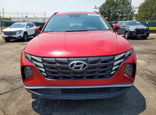 5NMJBCAE7NH098638 2022 HYUNDAI TUCSON Maroon Widok z przodu