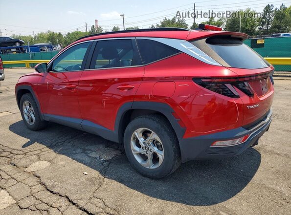 5NMJBCAE7NH098638 2022 HYUNDAI TUCSON Maroon Tył lewy