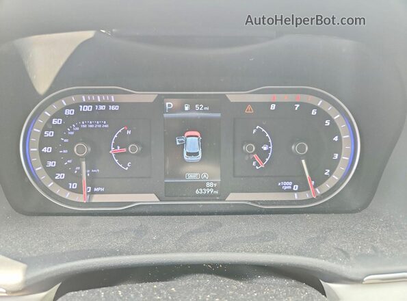 5NMJBCAE7PH184227 2023 HYUNDAI TUCSON Red Widok zestawu wskaźników