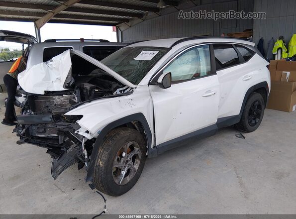 5NMJBCAE9NH071280 2022 HYUNDAI TUCSON White Առջևի ձախ երեք քառորդ տեսարան