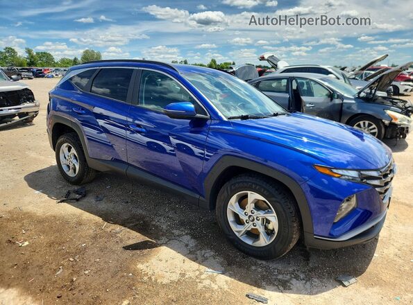5NMJBCAE9PH258005 2023 HYUNDAI TUCSON Blue Delantero derecho