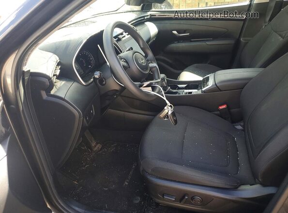 5NMJBCAEXNH124035 2022 HYUNDAI TUCSON Black Widok wnętrza z przodu
