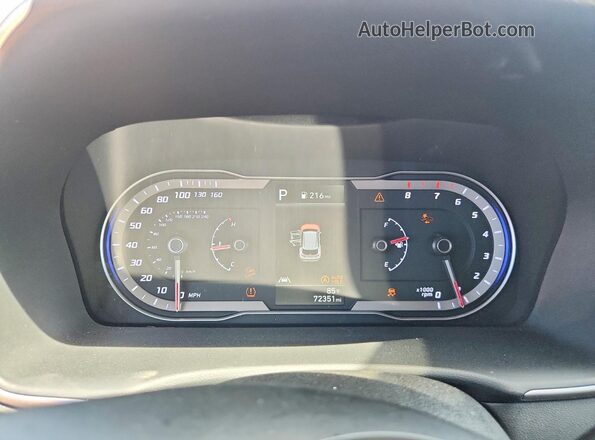5NMJBCDE0RH374837 2024 HYUNDAI TUCSON Gray Սարքավորումների վահանակի տեսք