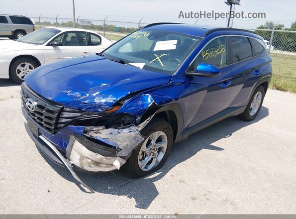 5NMJBCDE1RH354595 2024 HYUNDAI TUCSON Blue Առջևի ձախ երեք քառորդ տեսարան