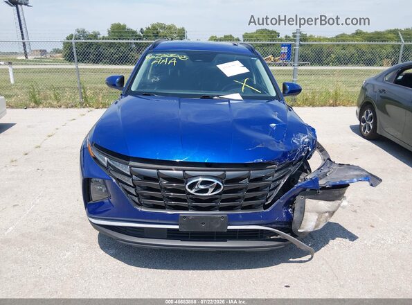 5NMJBCDE1RH354595 2024 HYUNDAI TUCSON Blue Սարքավորումների վահանակի տեսք