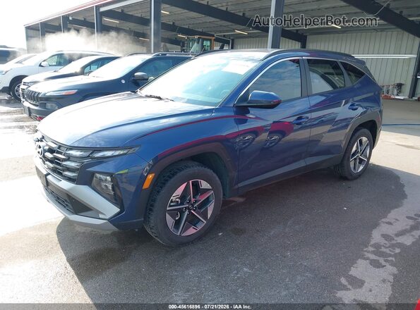 5NMJBCDE5SH495613 2025 HYUNDAI TUCSON Blue წინა მარცხენა ხედი სამი მეოთხედიდან