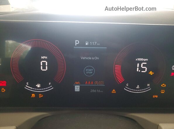 5NMJBCDE6SH551784 2025 HYUNDAI TUCSON Gray Instrument cluster view