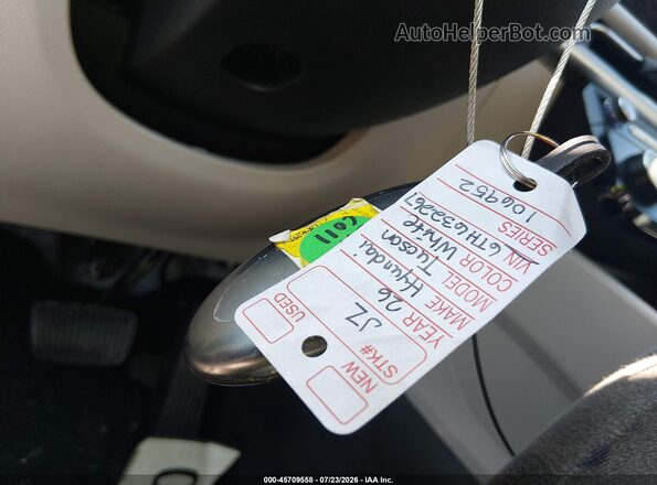 5NMJBCDE6TH632267 2026 HYUNDAI TUCSON White Dashboard view