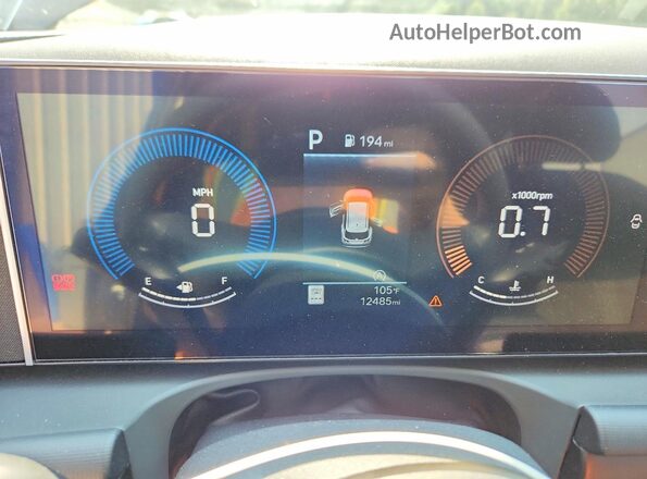 5NMJBCDE8TH673967 2026 HYUNDAI TUCSON Blue Instrument cluster view