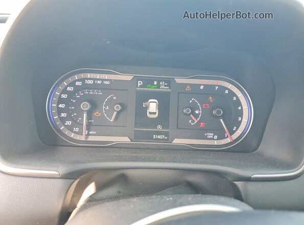 5NMJBCDEXRH337908 2024 HYUNDAI TUCSON Blue Vista del cuadro de instrumentos