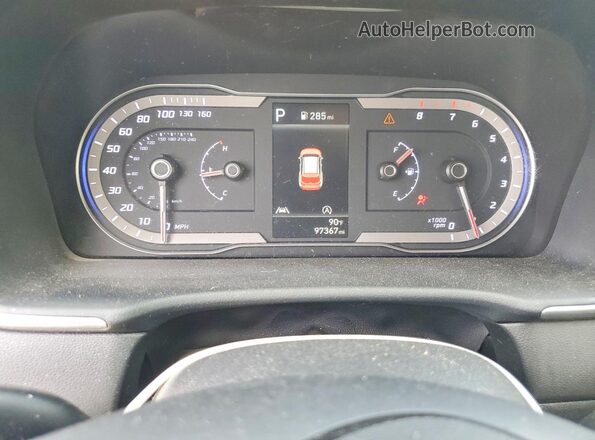 5NMJBCDEXRH391841 2024 HYUNDAI TUCSON Gray Սարքավորումների վահանակի տեսք
