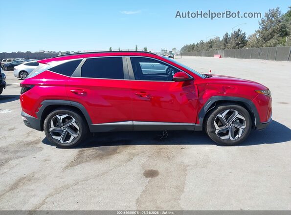 5NMJC3AE1NH009658 2022 HYUNDAI TUCSON Red Vista interior trasera