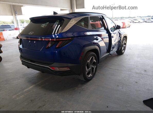 5NMJC3AE8NH122622 2022 HYUNDAI TUCSON Blue Trasero derecho