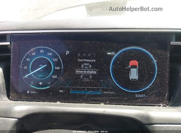 5NMJC3AE8NH139310 2022 HYUNDAI TUCSON Black უკანა სავარძლების ხედი