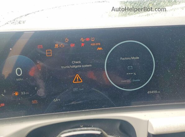5NMJC3DE6SH557050 2025 HYUNDAI TUCSON Gray Instrument cluster view