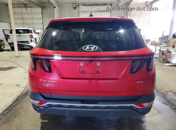 5NMJCCAE5NH143301 2022 HYUNDAI TUCSON Red Հետևի տեսք