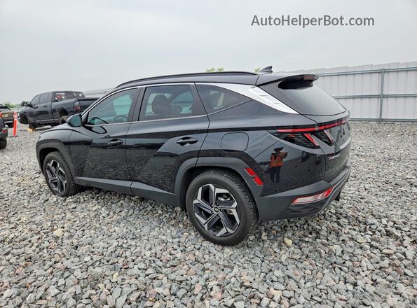5NMJCCAE9NH014039 2022 HYUNDAI TUCSON Black Հետևի ձախ