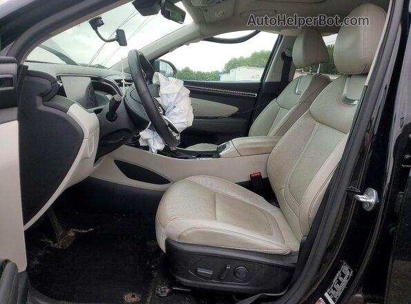 5NMJCCAE9NH049454 2022 HYUNDAI TUCSON Black Widok wnętrza z przodu
