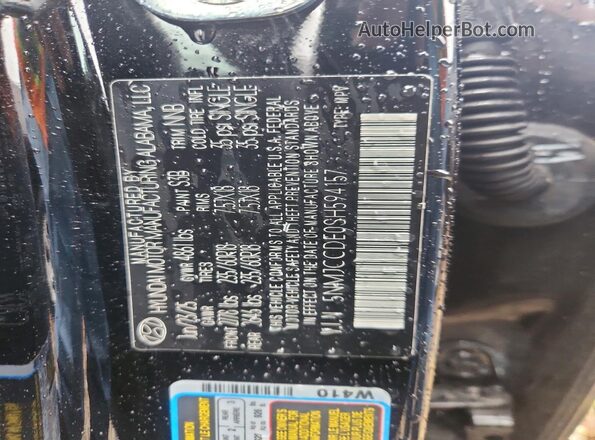 5NMJCCDE0SH594157 2025 HYUNDAI TUCSON Black Շարժիչի բաժամունքի տեսք