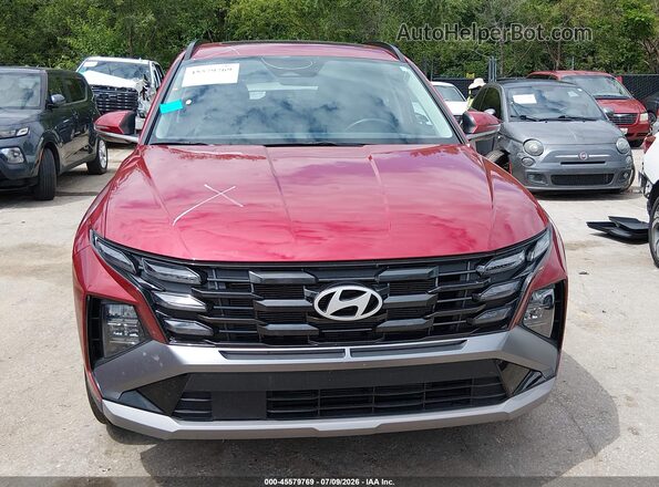 5NMJCCDEXSH589872 2025 HYUNDAI TUCSON Red Սարքավորումների վահանակի տեսք