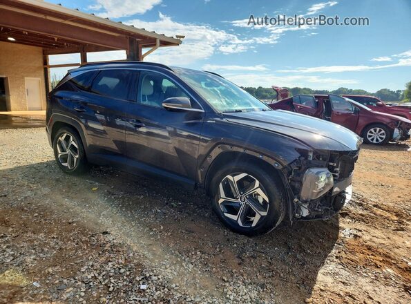 5NMJE3AE2NH069619 2022 HYUNDAI TUCSON Черный Передняя правая четверть
