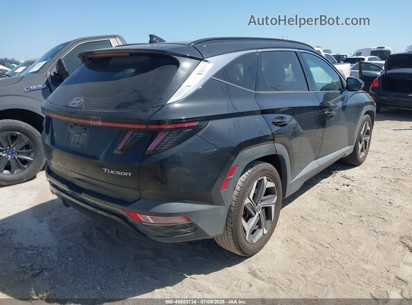 5NMJE3AE2PH163129 2023 HYUNDAI TUCSON Черный Задняя правая четверть