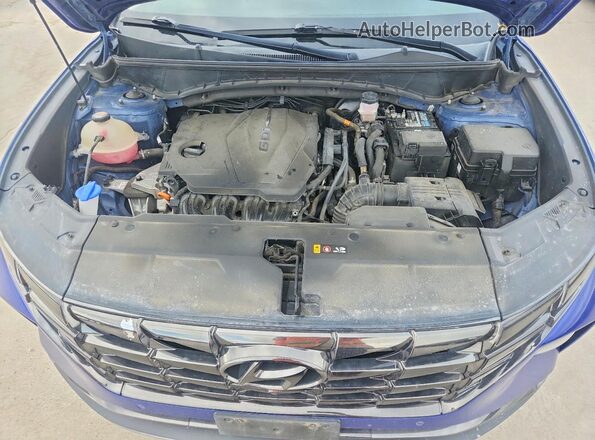 5NMJE3AE3NH016184 2022 HYUNDAI TUCSON Синий Вид задней части салона
